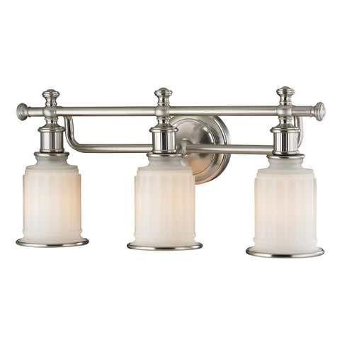 Elk 52002/3 Acadia 3 Light Vanity In Brushed Nickel