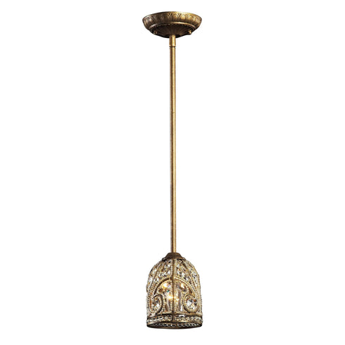 Elk 5972/1 Elizabethan 1 Light Pendant In Dark Bronze