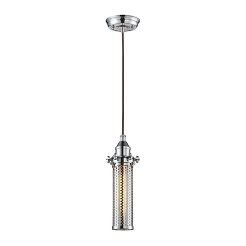 Elk 66315/1 Fulton 1 Light Pendant In Polished Chrome