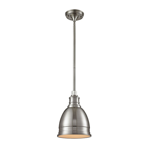 Elk 66850/1 Carolton 1 Light Pendant In Brushed Nickel