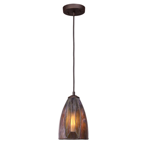 Elk Dimensions 1 Light Mini Pendant In Burnished Model: 70046-1
