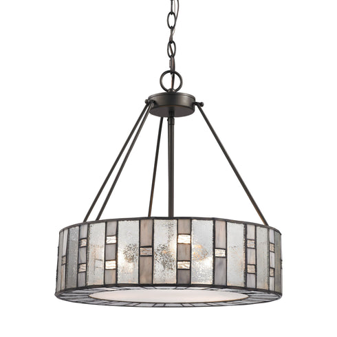 Elk 70212/3 Ethan 3 Light Chandelier In Tiffany Bronze