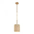 Elk Abaca 1 Light Mini Pendant In Satin Brass Model: 32411/1