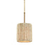 Elk Abaca 1 Light Mini Pendant In Satin Brass Model: 32411/1