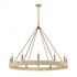 Elk Abaca 12 Light Chandelier In Satin Brass Model: 32417/12