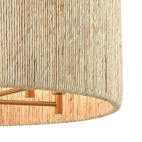 Elk Abaca 5 Light Chandlier In Satin Brass With Model: 32412/5