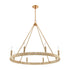 Elk Abaca 8 Light Chandelier In Satin Brass Model: 32416/8