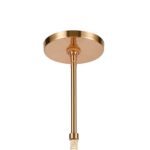 Elk Abaca 8 Light Chandlier In Satin Brass With Model: 32413/8
