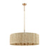 Elk Abaca 8 Light Chandlier In Satin Brass With Model: 32413/8