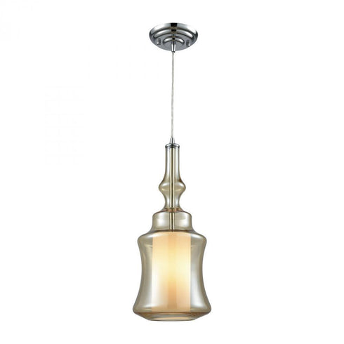 Elk Alora 1 Light Mini Pendant In Chrome With Model: 56502/1-LA
