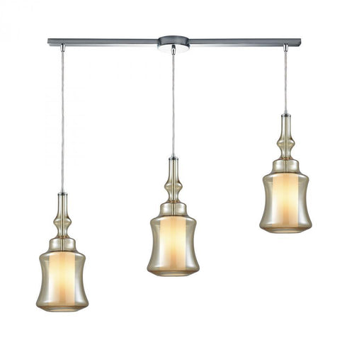 Elk Alora 3 Light Linear Mini Pendant Fixture In Model: 56502/3L