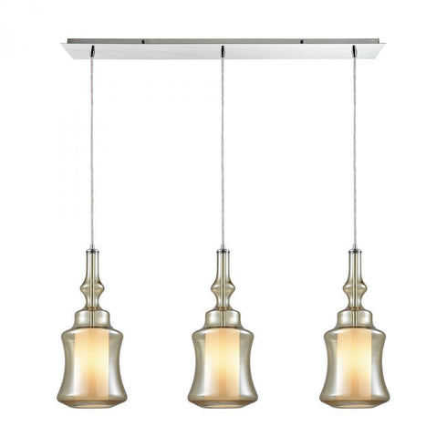 Elk Alora 3 Light Linear Mini Pendant Fixture In Model: 56502/3LP
