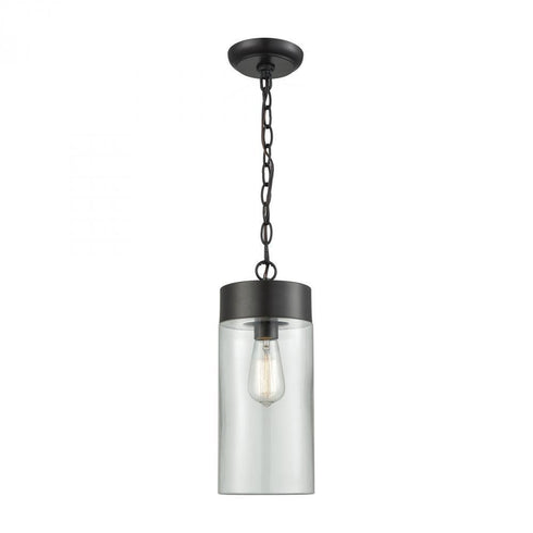 Elk Ambler 1 Light Outdoor Pendant In Oil Rubbed Model: 45027/1