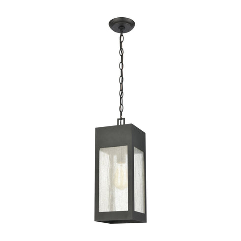 Elk Angus 1 Light Outdoor Pendant In Charcoal Model: 57303/1