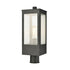 Elk Angus 1 Light Outdoor Post Mount In Charcoal Model: 57304/1