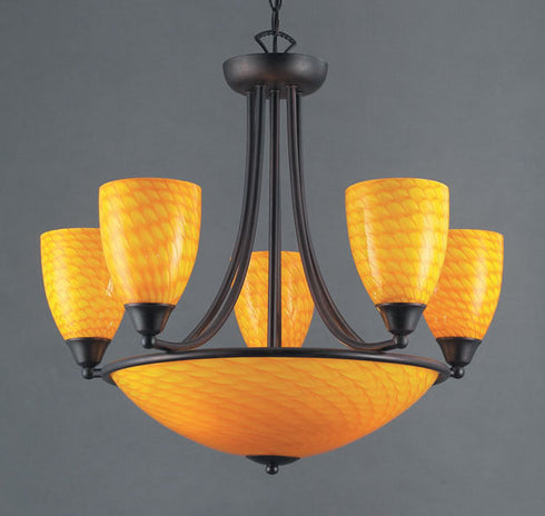 Elk Arco Baleno Chandelier Model: 419-5+3CN-DR