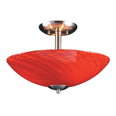 Elk Arco Baleno Semi Flush Mount Model: 417-3SC-SN
