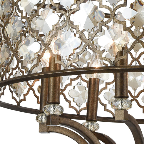 Elk Armand 9 Light Chandelier In Weathered Bronze Model: 31089/9