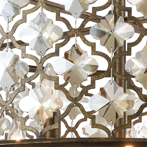 Elk Armand 9 Light Chandelier In Weathered Bronze Model: 31089/9