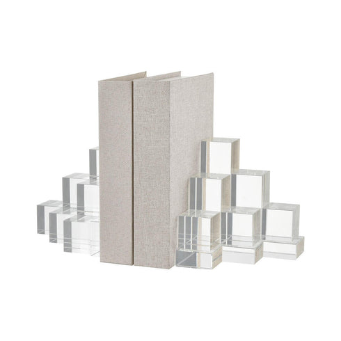 Elk Art Deco Crystal Bookends (pair) Model: 2225-020/S2