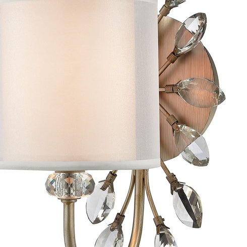 Elk Asbury 1 Light Vanity Light In Aged Silver Model: 16276/1