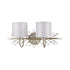 Elk Asbury 2 Light Vanity Light In Aged Silver Model: 16277/2