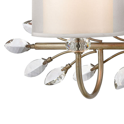 Elk Asbury 2 Light Vanity Light In Aged Silver Model: 16277/2