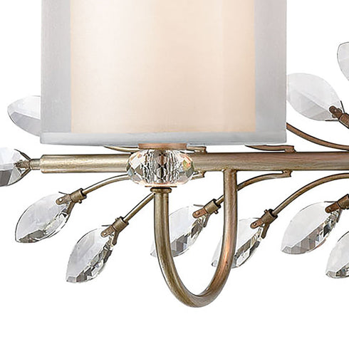 Elk Asbury 3 Light Vanity Light In Aged Silver Model: 16278/3