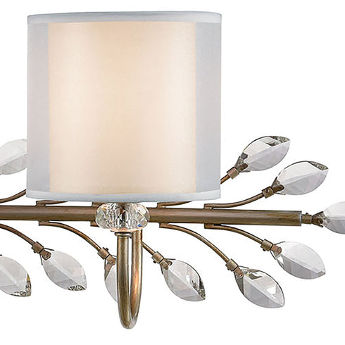 Elk Asbury 4 Light Vanity Light In Aged Silver Model: 16279/4