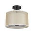 Elk Ashland 2 Light Semi Flush In Matte Black Model: 46266/2