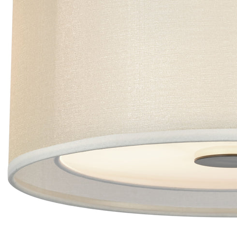 Elk Ashland 2 Light Semi Flush In Matte Black Model: 46266/2