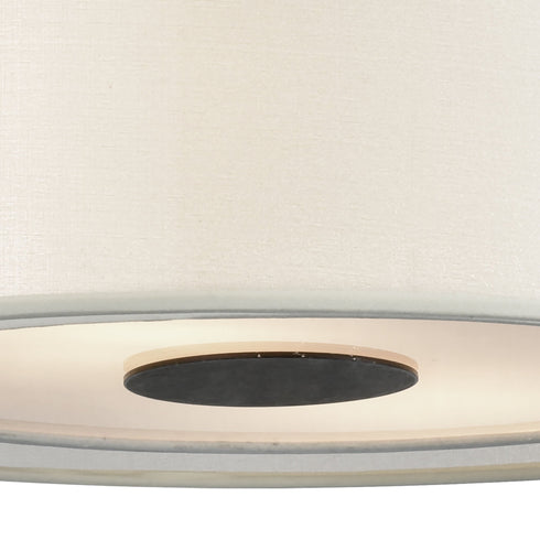 Elk Ashland 2 Light Semi Flush In Matte Black Model: 46267/2
