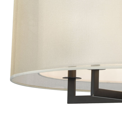 Elk Ashland 5 Light Chandelier In Matte Black Model: 46268/5