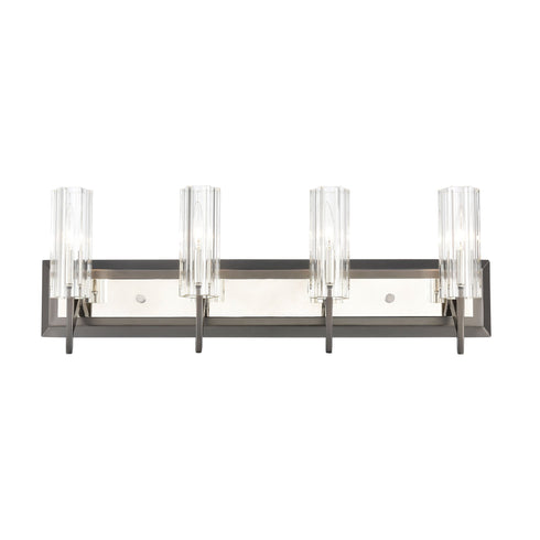 Elk Aspire 4 Light Vanity Light In Black Nickel Model: 55072/4