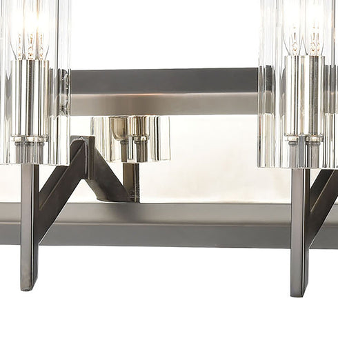 Elk Aspire 4 Light Vanity Light In Black Nickel Model: 55072/4