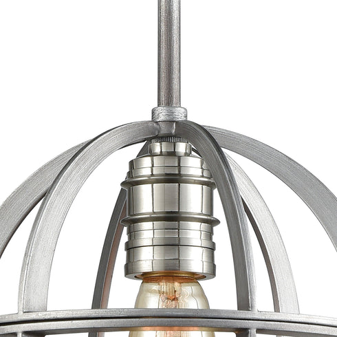 Elk Aubridge 1 Light Mini Pendant In Weathered Model: 16171/1