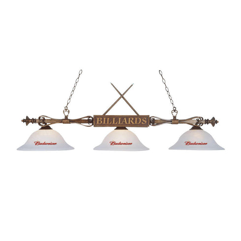 Elk Autumn Breeze Budweiser Billiard Light Glass Only Model: 194-WD-BUD-G1