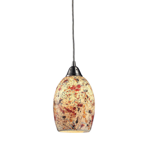 Elk Avalon 1 Light Mini Pendant In Satin Nickel Model: 73011-1