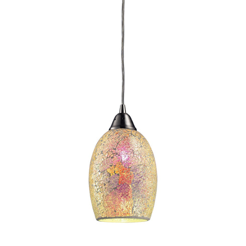 Elk Avalon 1 Light Mini Pendant In Satin Nickel Model: 73041-1