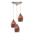 Elk Avalon 3 Light Triangular Pendant Fixture In Model: 73031-3