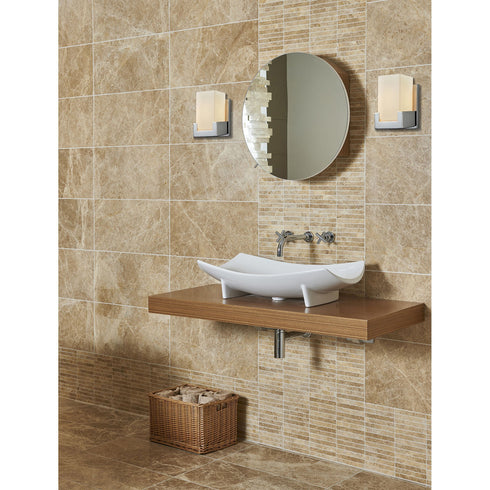 Elk Balcony 1 Light Vanity Sconce In Polished Model: 19500/1
