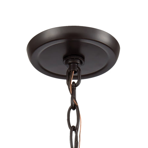 Elk Bamboo Nest 3 Light Chandlier In Oil Rubbed Model: 10951/3
