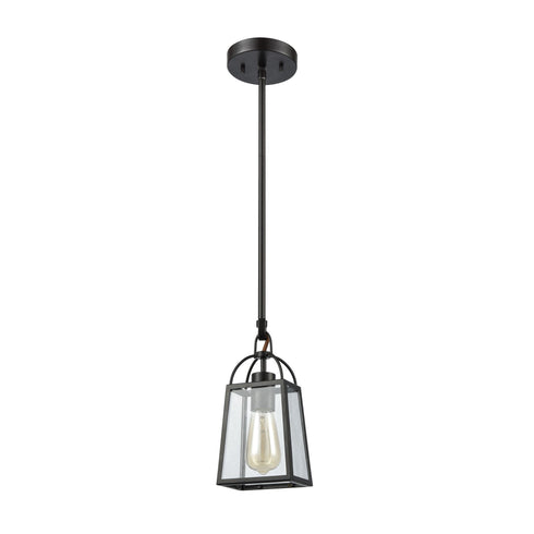 Elk Barnside 1 Light Mini Pendant In Oil Rubbed Model: 46274/1