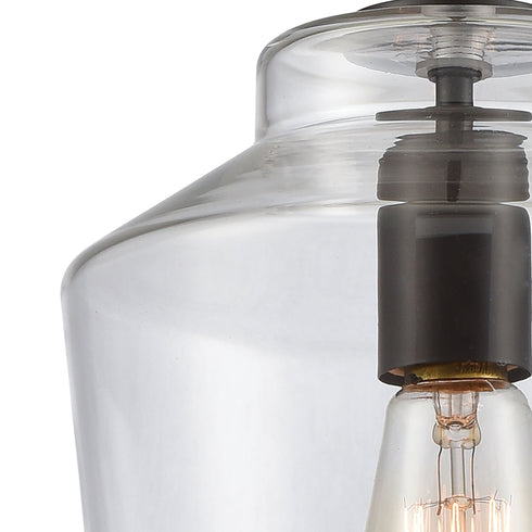 Elk Barrel 1 Light Mini Pendant In Oil Rubbed Model: 10905/1
