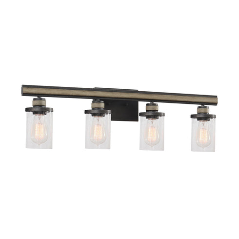 Elk Beaufort 4 Light Vanity Light In Anvil Iron Model: 89155/4