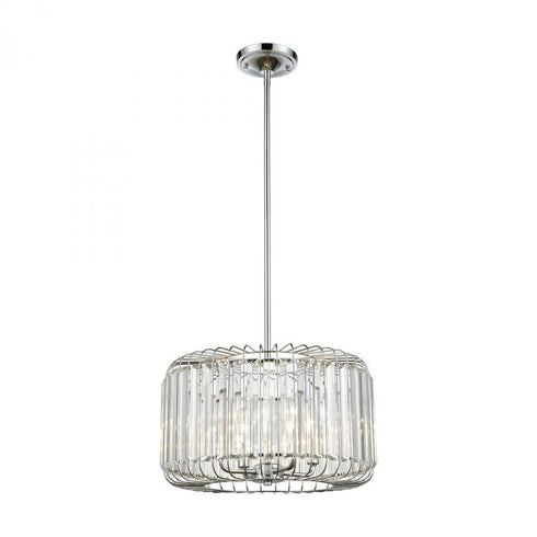 Elk Beaumont 4 Light Chandlier In Polished Chrome Model: 81324/4