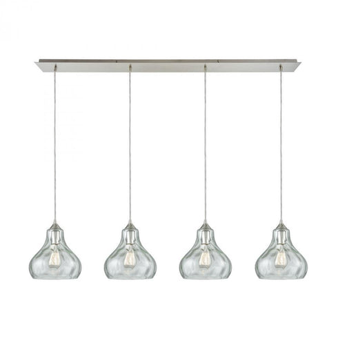 Elk Belmont 4 Light Linear Pendant Fixture In Model: 25100/4LP
