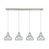 Elk Belmont 4 Light Linear Pendant Fixture In Model: 25100/4LP