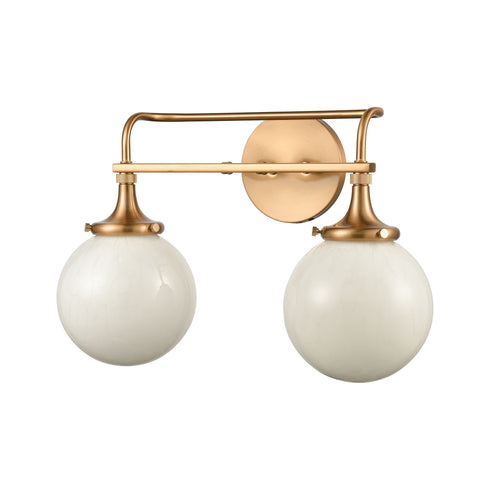 Elk Beverly Hills 2 Light Vanity Light In Satin Model: 30142/2