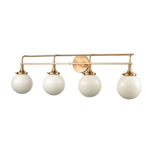 Elk Beverly Hills 4 Light Vanity Light In Satin Model: 30144/4
